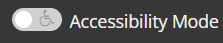 Accessibility Toggle